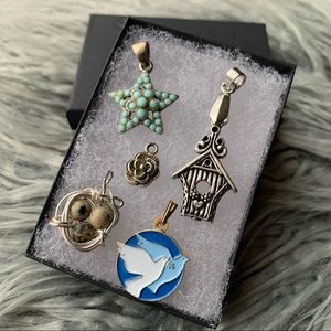 Lot of Bird Themed Pendants